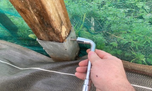 installation du filet anti-oiseaux
