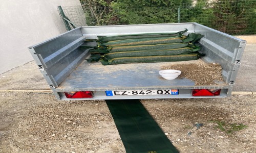 installation du filet anti-oiseaux